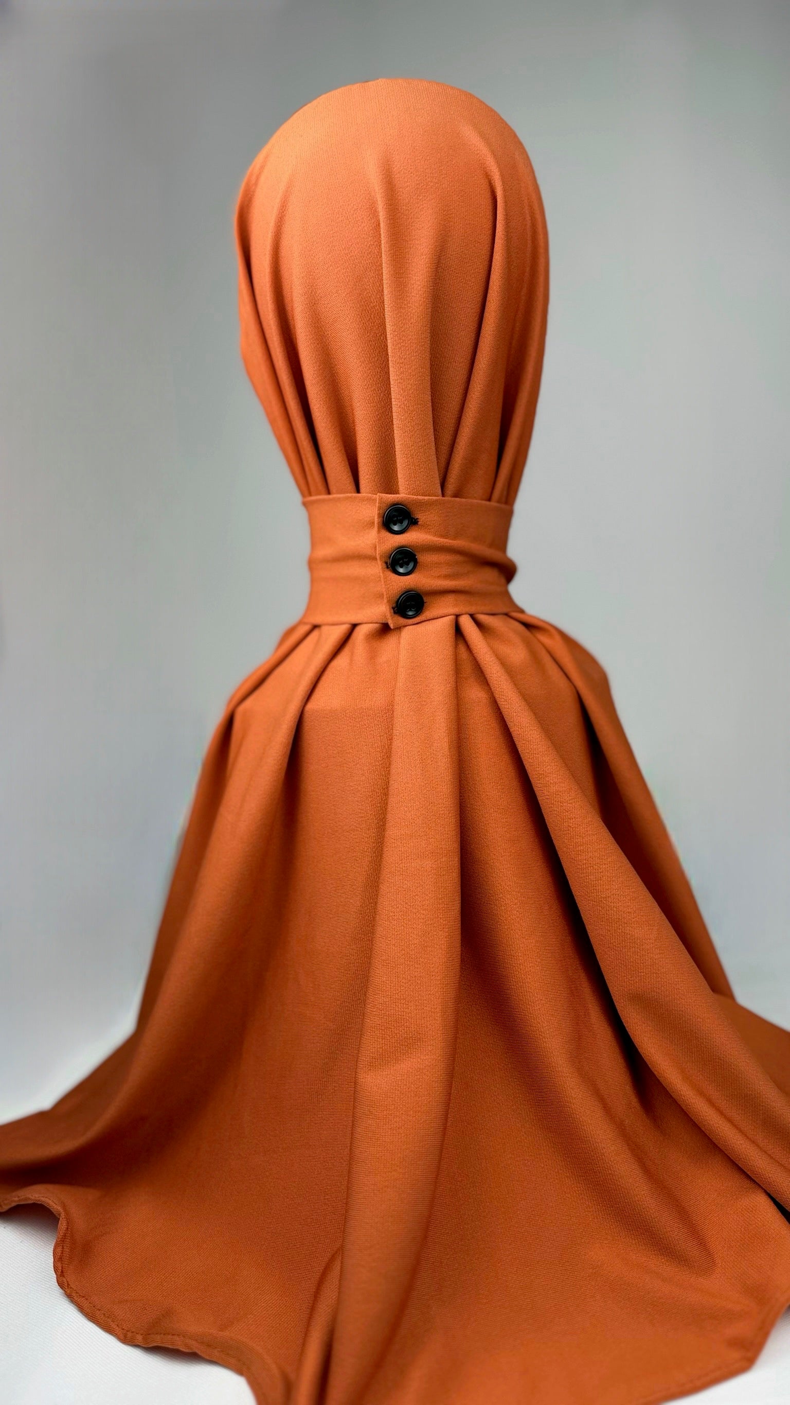 Hijab Instantané – Jersey Premium Orange