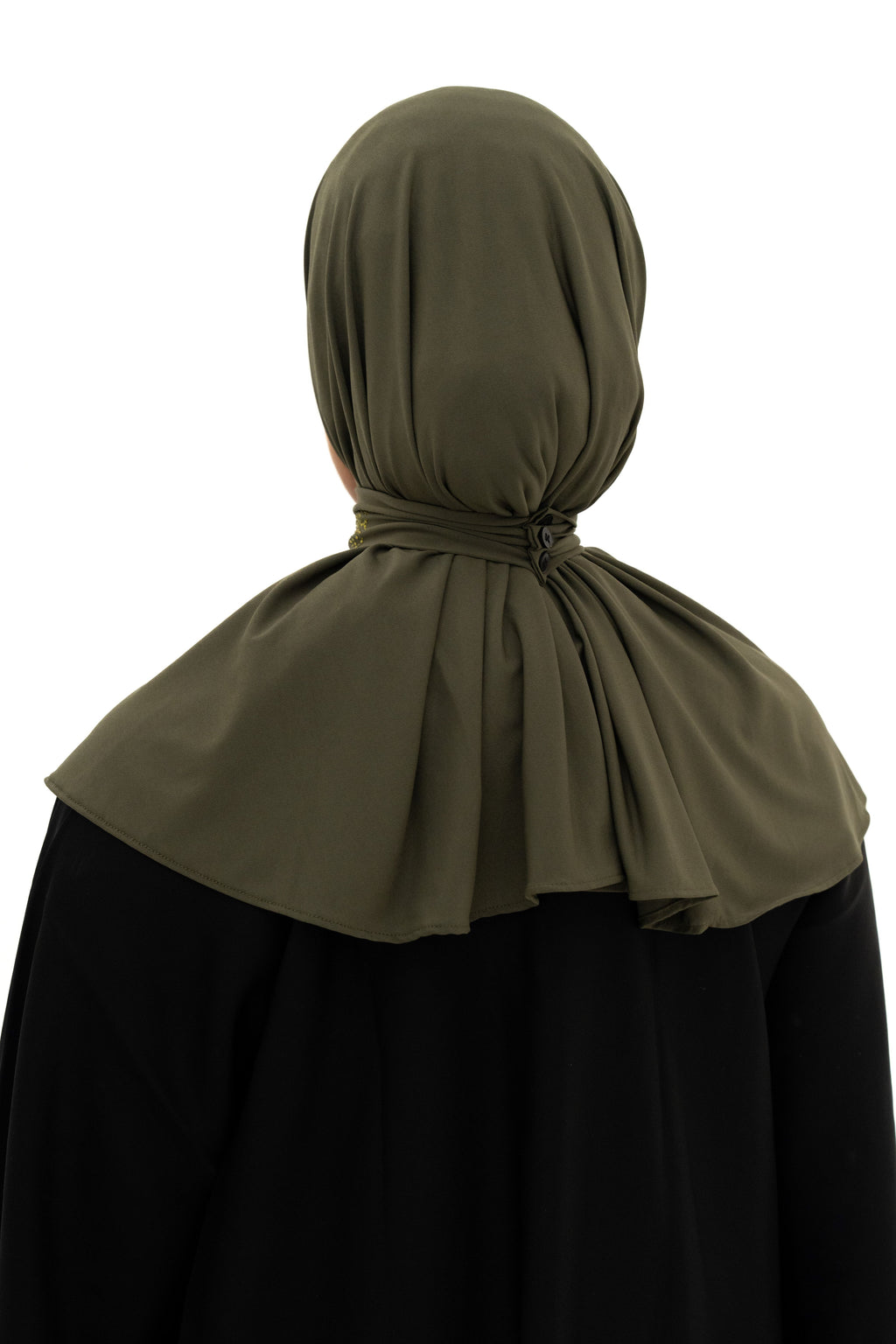 Hijab Instantané – Jersey Premium Army green