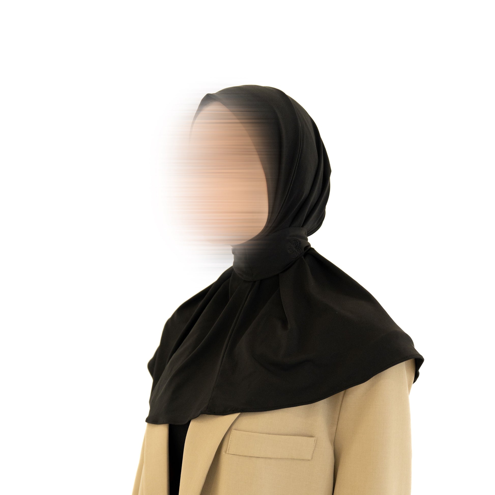 Hijab Instantané – Jersey Premium Black