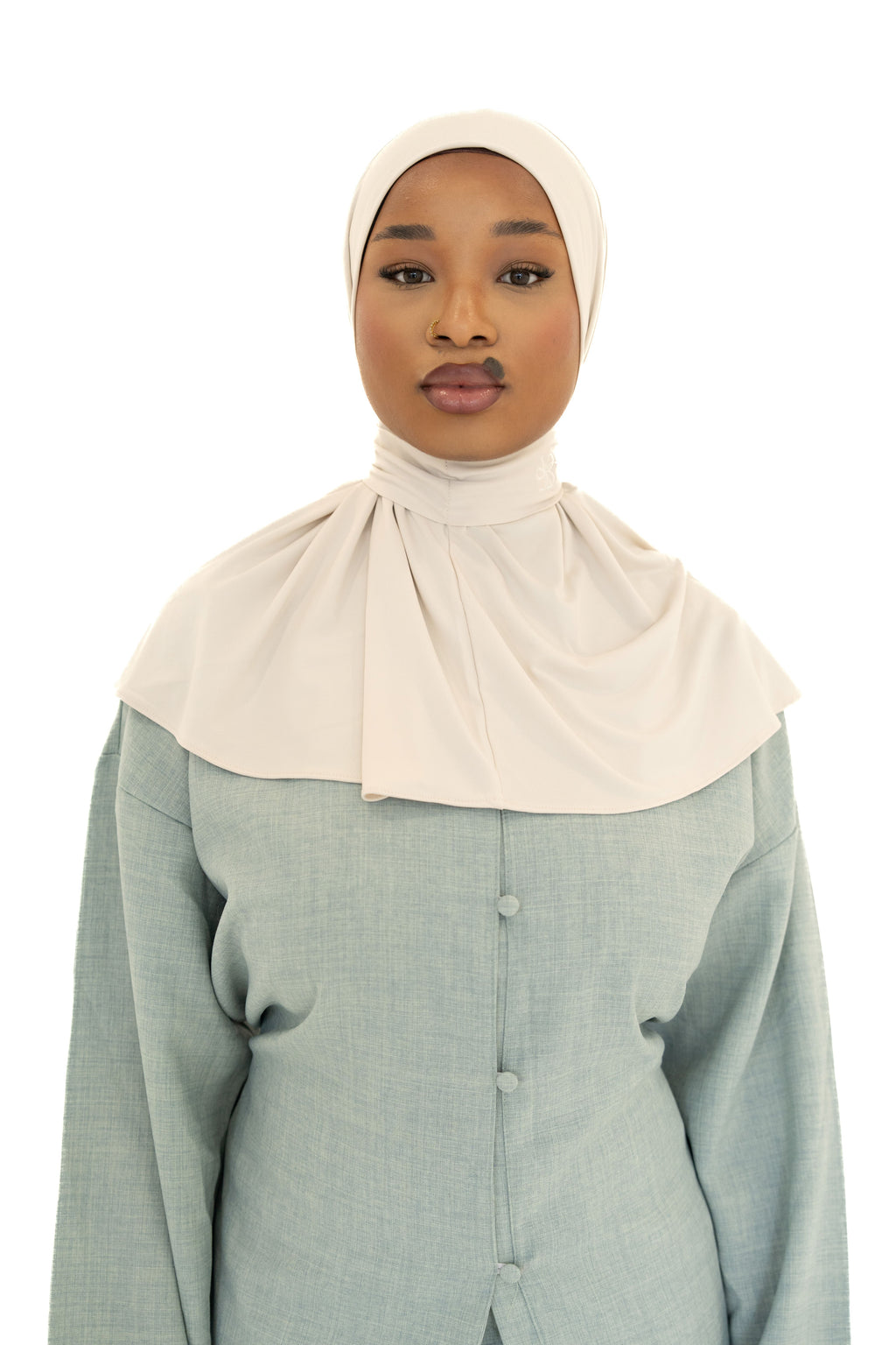 Hijab Instantané – Jersey Premium Cream
