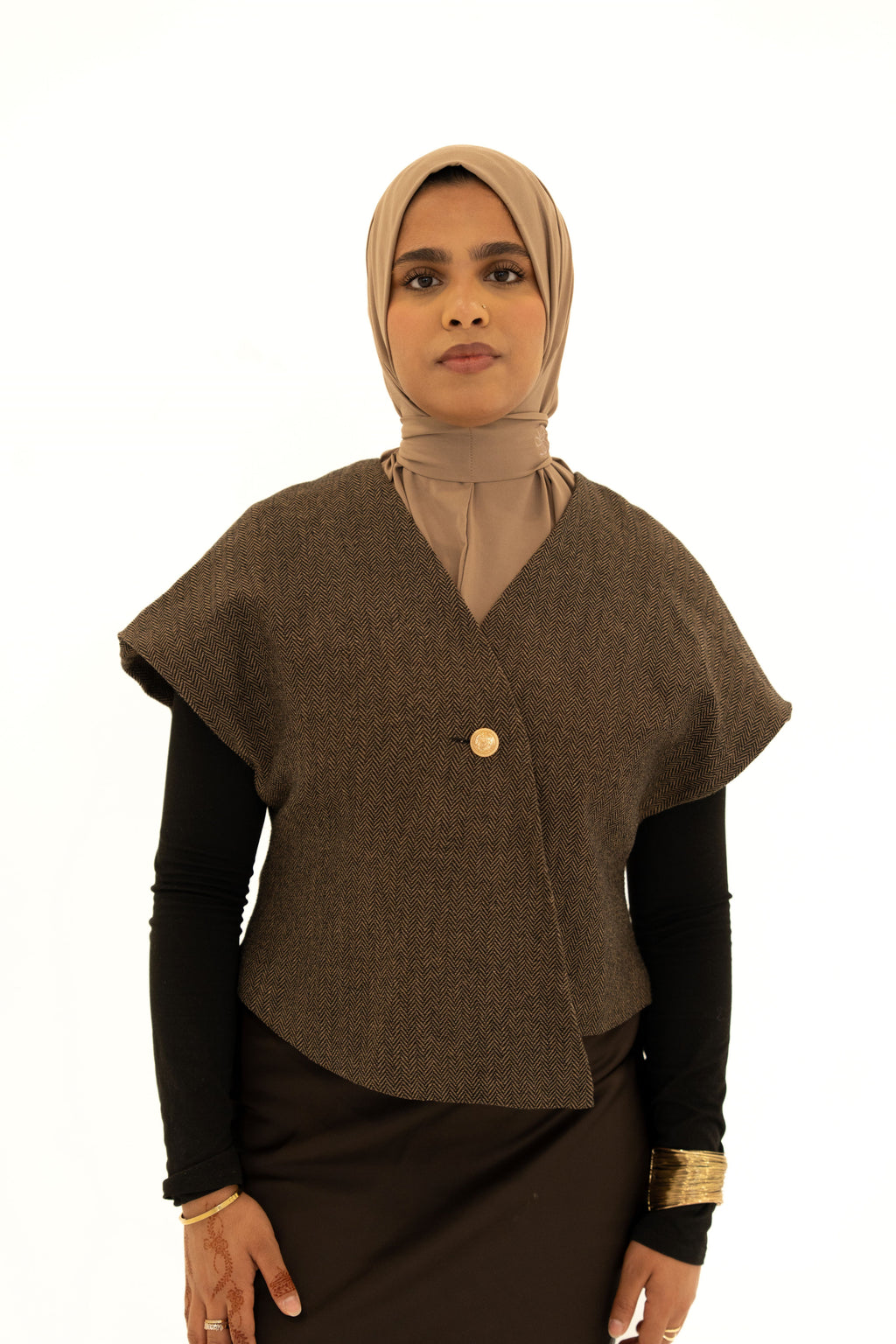 Hijab Instantané – Jersey Premium Mocca